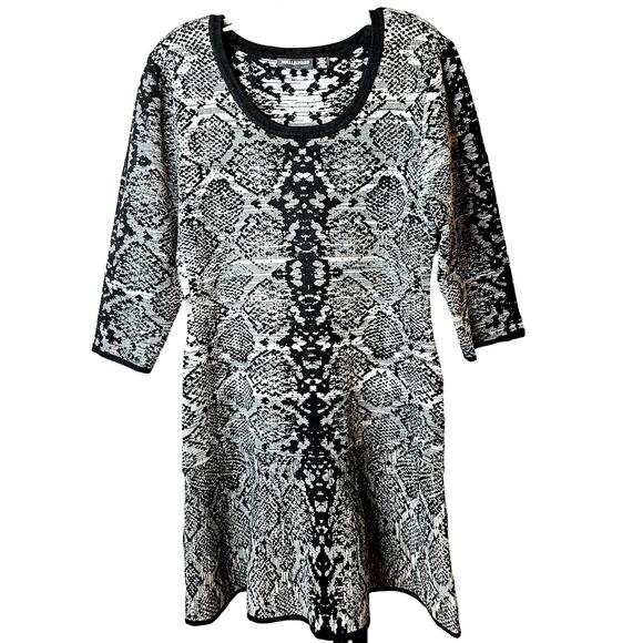 Nina Leonard Geometric Dress Large - Picture 1 of 10